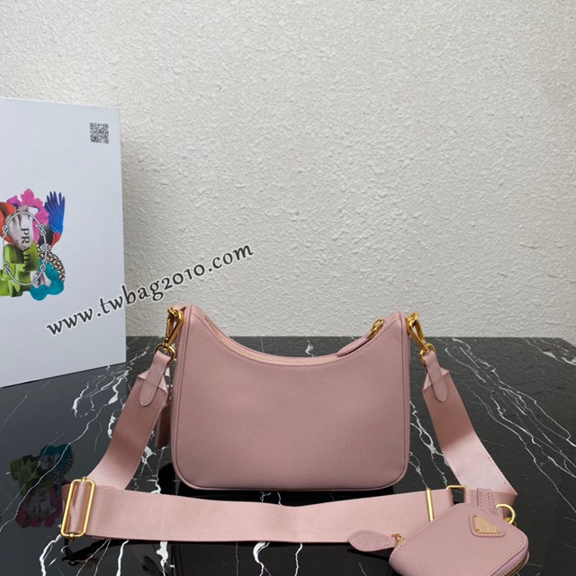 Prada專櫃新款Hobo手拎/腋下包 1BH204 普拉達新版本鏈條肩背斜挎女包 csp1675